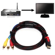 HDMI to RCA Cable Cord HDMI Male to 3-RCA Video Audio AV Cable Cord Converter Adapter Cable HDTV For
