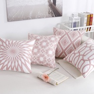 Pink Embroidered Pillow Cover Cushion Cover 45x45 Sofa Cushion Pillowcase Throw Pillow Cover