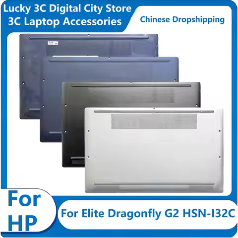 New Laptop Cover For HP Elite Dragonfly G2 HSN-I32C Notebook LCD Back Cover Palmrest Bottom Case Blu