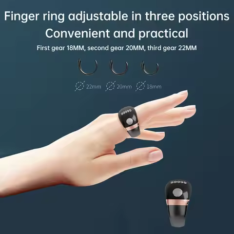 S7 Adjustable Smart Ring Counter Tally Counter Digital Electronic Finger Ring with Self-locking Batt