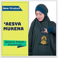 Mukena 'Aesya by Elkisa/Mukena Malaysia/Mukena terompah/Mukena Hadramaut/Mukena rayon twill/mukena c