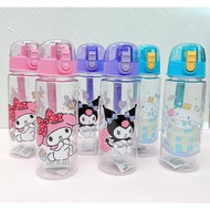 Socute Kuromi Cinnamoroll School 550 ML Botol Air Minum Kanak Tak ada Straw Kids bottle Water No Str