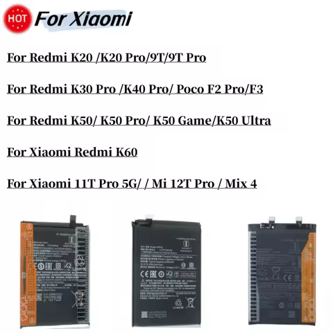 Battery For Xiaomi Redmi Mi Poco F2 F3 K20 K30 Mix 4 K40 K50 K60 9T 11T 12T Pro 5G UItra Game BM5E B