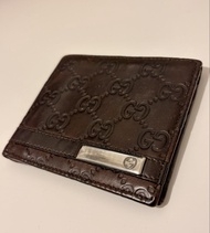 Gucci Brown Leather Wallet 新淨
