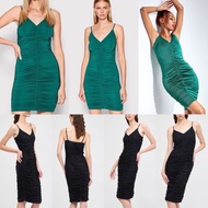 WOMEN'S BODYCON DRESS WITH V-NECK ONE STRAP P21 D97