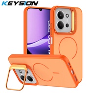KEYSION Matte Skin Feel Lens Kickstand Phone Case for Redmi 15C 171mm Magnetic Shockproof Back Cover