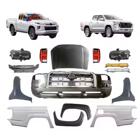 Auto Accessories LED Lights Fenders Bumpers 2019 for Mitsubishi Triton L200 Body Kit