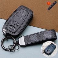 FICHTA Toyota bZ4X Key Cover 2022 Guangauto Toyota New Energy RAV4 Rongfang Car Genuine Leather Buck