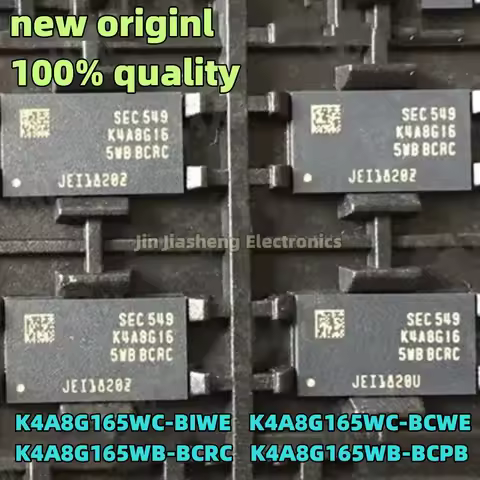 (10piece) 100% New K4A8G165WC-BIWE K4A8G165WC-BCWE K4A8G165WB-BCRC K4A8G165WB-BCPB BGA Chipset