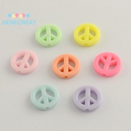 500gs Opaque Acrylic Beads Peace Sign Mixed color 16x3mm Hole: 2mm about 943pcs/500g
