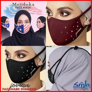 💥LIMITED TIME OFFER✴💥SHIP IN 24 hours🔥 Jovian Face Mask Kain Muslimah (diamond) tie Cotton Face Mask