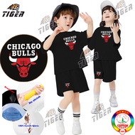 High quality 4-11 years old cotton terno for kids boy and girl kids terno apparel pambahay jogger terno for boys set damit pang bata terno short for kids girls