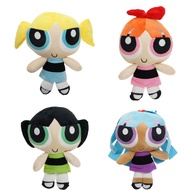 27cm Powerpuff Girls Anime Plush Toy Cartoon Claw Machine Flower Bubble Furry Cloth Doll 10.5