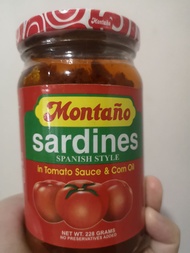 Montaño Spanish Sardines in Tomato Sauce and Corn Oil 228g