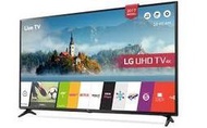 缺二手LG 43型 UHD 4K 智慧連網電視 43UJ630T有HDMI*3+數位+USB+遙控器-林口家電