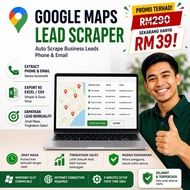 GoogIe Maps Lead Scraper Software - Auto Scrape Business Leads Phone Email Address | Tool Cari Lead 