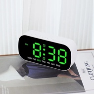 Digital Alarm Clock USB Powered Temperature Date Week Dual Alarm Clock Night Mode Snooze Alarm Clock