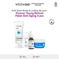 Whitelab 4pcs Anti Aging Series - Facial Cleanser Essence Toner Serum Moisturizer Paket Skincare