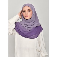 BOKITTA GrayPurple - Plain Georgette - DEGRADE COLLECTION