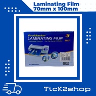 Promaster Laminating Film 65mm x 95mm / 70mm x 100mm / 75mm x 110mm (100's/box)