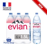 Evian Natural Mineral Water 6 x 1.5L - Case (Laz Mama Shop)