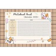 Printable Digital Ramadan Planner Tracker / Mutabaah Amal