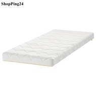 โครงเตียงและระแนงพื้นเตียง ขาว 70x160 ซม. Bed frame with slatted bed base white 70x160 cm