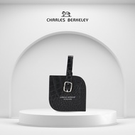 Charles Berkeley PIPER Patent Croc Genuine Leather Luggage Tag (XY-2459)