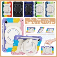 For Samsung Tab A9 A11 8.7 X130 X135 A9+ A11+ 5G A11 Plus 2025 X230 X236B 360° Rotating Handle Kicks