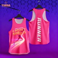 (YUEDA)RNOC RUNNER "Light Speed" Pink Running Vest