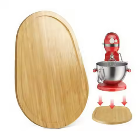 Mixer Slider for KitchenAid Stand Mixer Heavy Duty Bamboo Appliance Sliding Mat Kitchen Countertop W