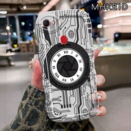 MHKEID Casing Hp Untuk OPPO F7 Case HP Jam tangan modis Casing Kesing Silikon Kasing Gelombang Cesin