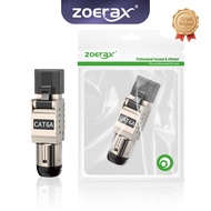 ZoeRax RJ45 Plug Tool Free Cat8 Cat7 Cat6A Metal Ethernet Connector for LAN Cable DIY Repair Shielde