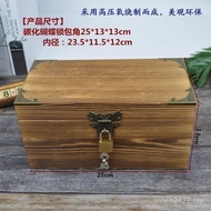 Lock Storage Box Wooden Commercial Cash Box Cash Register Box Box with Box Cash Collection Cash Stor
