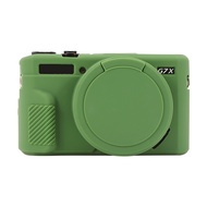 Soft Silicone Protective Case with Lens Cover For Canon PowerShot G7 X Mark II / G7X2
