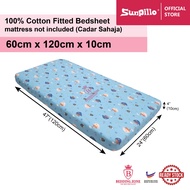 Baby Cotton Fitted Bedsheet (60cm x 120cm x 10cm)(Cadar Bayi)