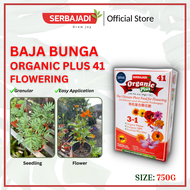 Serbajadi Organic Plus 41 Plant Food for Flowering Fertiliser| Flower Fertiliser| Organic Fertiliser 750g