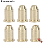 LIMERENCIA 12PCS Guitar String Ferrules, Metal Mounting Buckle Guitar String Caps, Durable Silver El