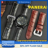 Panerai Leather Watch Band 24mm 26mm - Genuine Alligator Grain Calf Strap for PAM441, PAM111, PAM000