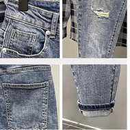 Most Wanted Men's ripped jeans Adult men's jeans, men's slim fit pants, men's long jeans, men's jean