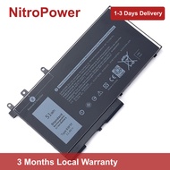 Replacement Battery for 51Wh 93FTF Battery for Dell Latitude 5580 5480 5280 5590 5490 5491 5290 5288