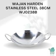 MICTON Harden Wok 38 Cm Stainless Steel WJ0238B Non-Stick Wok Premium Wok Scratch-Resistant Wok Hard