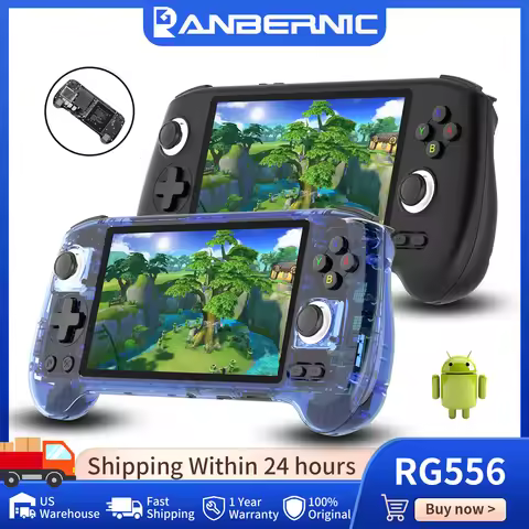 Anbernic RG556 Handheld Games Console 5.48'' AMOLED 1080*1920 Screen Android 5500mAh Hall Joystick H