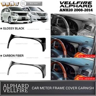 AMAZING ALPHARD VELLFIRE ANH20 AH20 AGH20 2008-2014 DASHBOARD METER COVER FRAME METER FRAME COVER GARNISH ACCESSORIES