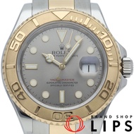 勞力士遊艇名仕型男士腕錶 Roulette Yacht-Master 16623（隨機款），附錶盒、保固卡，K18YG/SS 錶殼，灰色，拋光，成色極佳 [二手]