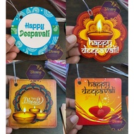 Hanging Tags Deepavali Readymade / Deepavali Tags (FREE Random color string - NO special request)