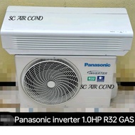 Second Hand Panasonic 1.0HP Inverter Special Air Cond R32 GAS Installation KL Klang Vally (Second Ha