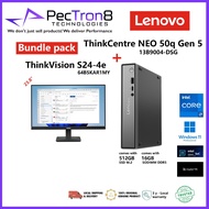 ThinkCentre NEO50q Gen5 13B9004-DSG intel i7  512GB SSD16Gb RAM Bundle Pack with ThinkVision S24-4e 