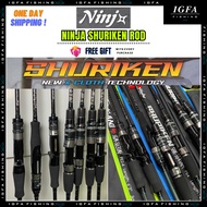 [IGFA] NINJA SHURIKEN Rod Ninja Jigging Rod Joran Jigging Joran Ninja Shuriken Jigging Rod