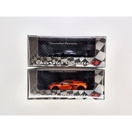Corvette C8 ZR1 1:64 (Fine Works64) Black Stripe/Flame Orange